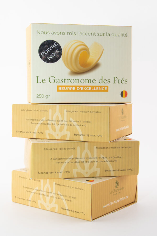 Beurre Le gastronome des près au poivre noir  250 gr