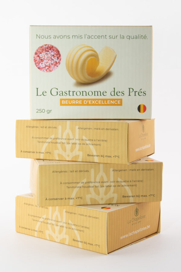 Beurre Le gastronome des près au sel rose 250 gr
