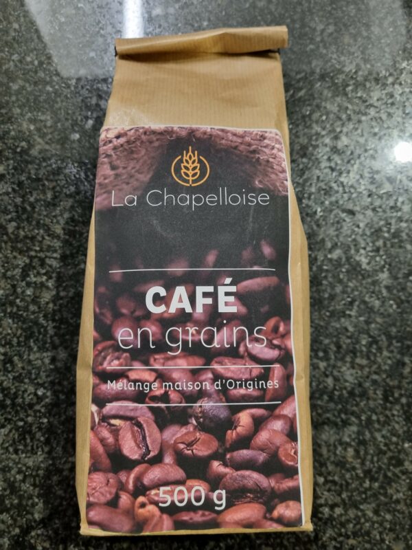Café en grain mélange La Chapelloise 500 grammes
