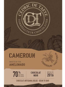 Tablette de chocolat Cameroun 70% - 60gr
